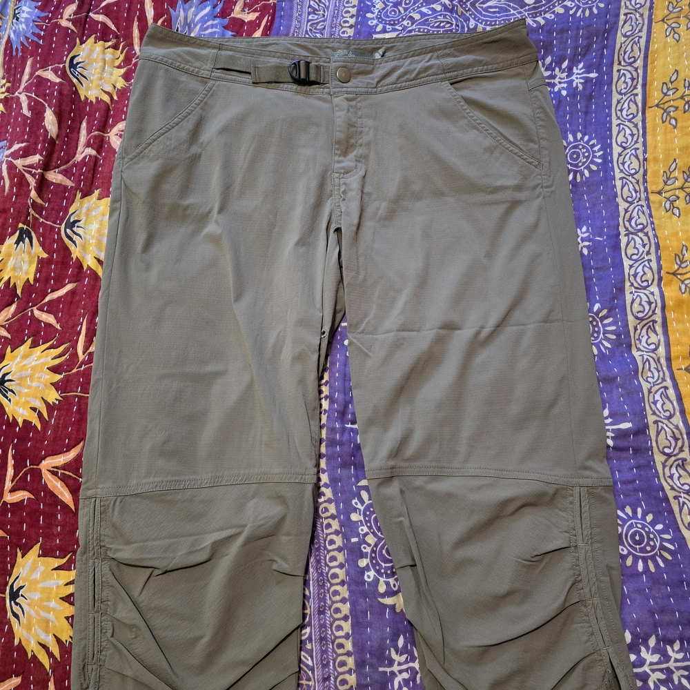 Prana Tan Cargo Pants Relaxed Fit Durable Cotton